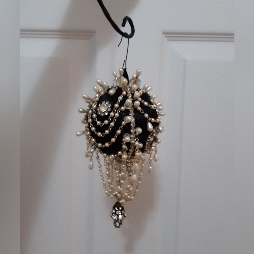 Vintage Jeweled Christmas Tree Ornament